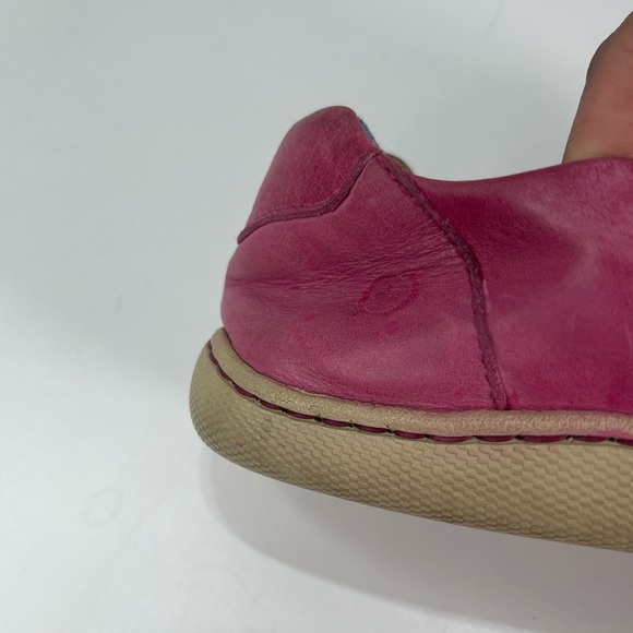 Born Casual Leather Lace Up Sneakers Magenta Pink Women 7.5 Boho Colorful Funky - Picture 3 of 6